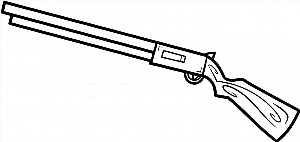 Рисунки для срисовки лёгкие оружие