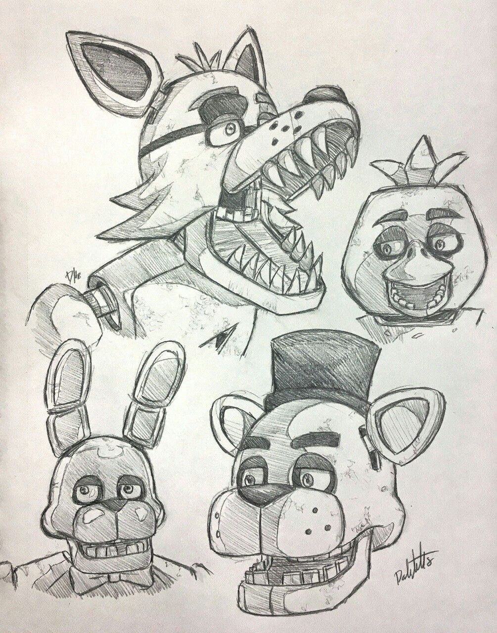 Картинки для срисовки fnaf