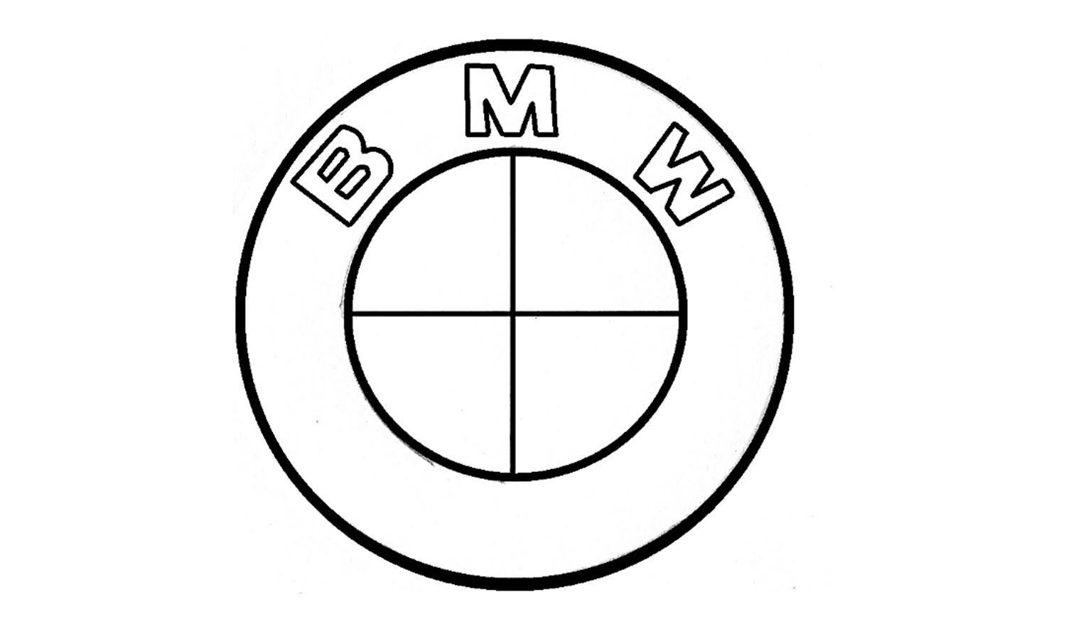 Бмв значок рисунок карандашом