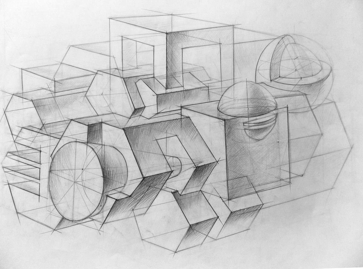 Рисунки геометрических форм. Geometricheskaya kompoziciya Академический рисунок. Композиция из геометрических тел. Композиция из геометрических фигур. Архитектурная композиция.