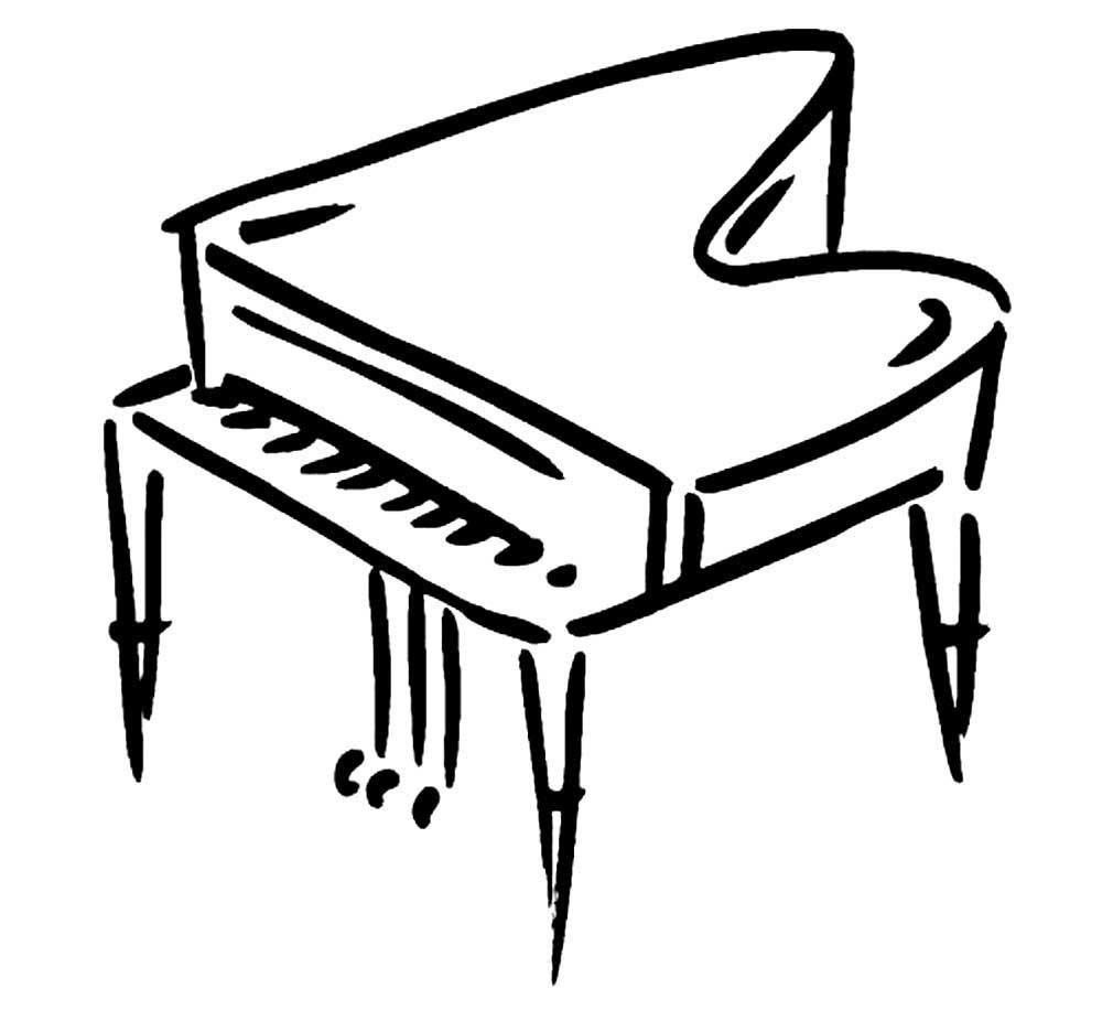 Фортепиано рисунок
