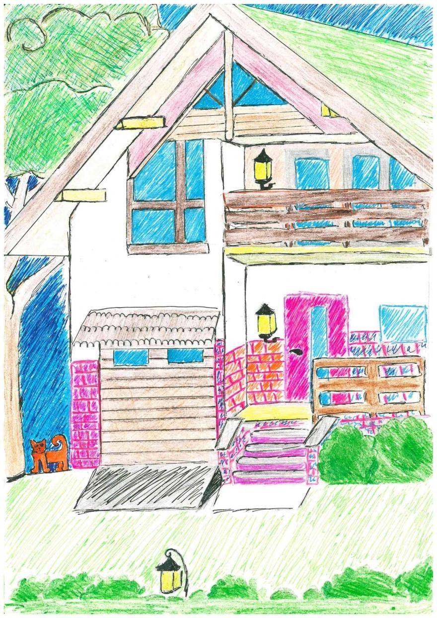 Дом моей мечты рисунок 7 класс изо. Рисование на тему дом. Дом мечты рисунок. Домик рисунок. Дом карандашом.