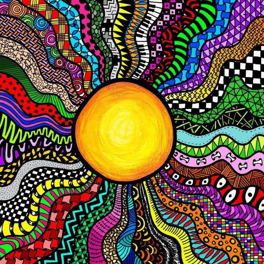 Easy hippie drawings