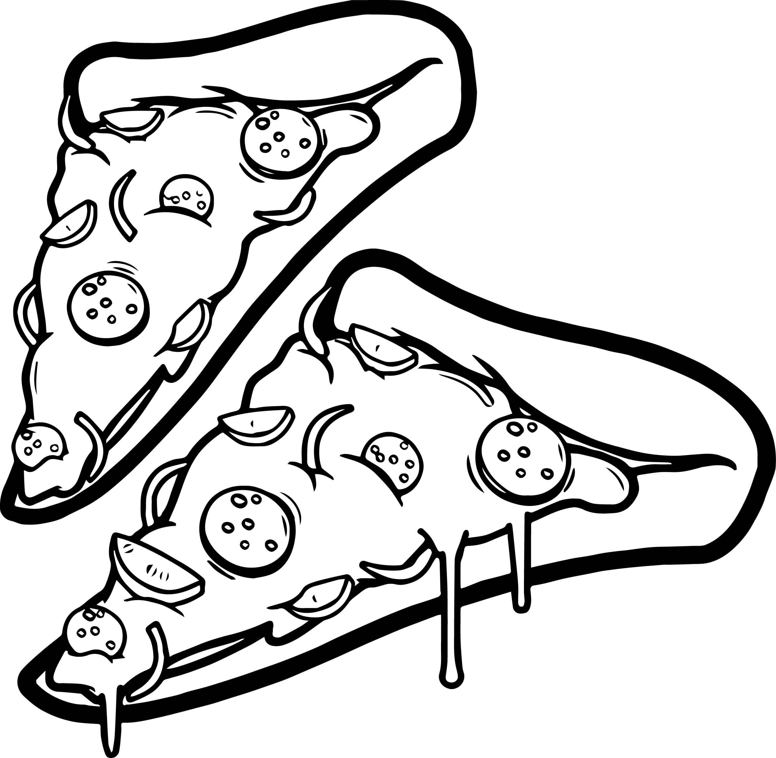 пицца пепперони раскраска фото 50