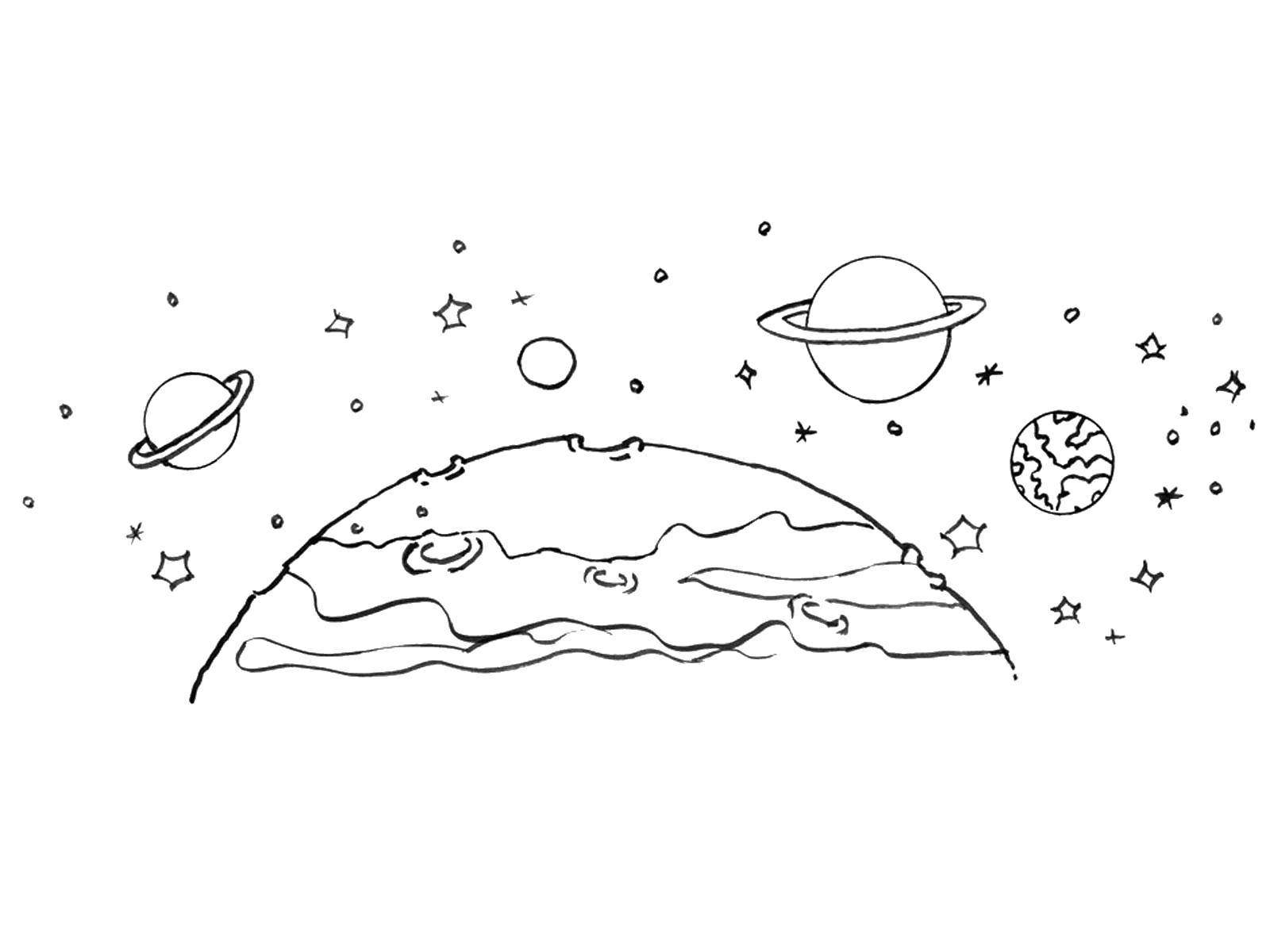 Планеты карандашом для детей. Рисунки планет для срисовки. Раскраска. В космосе. Космос рисунок карандашом. Планеты раскраска.