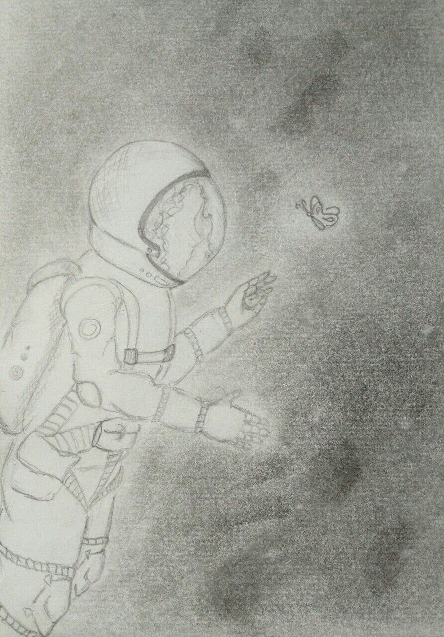 Рисунок на тему космос легкий карандашом. Космос рисунок карандашом. Космонавт рисунок. Космонавт рисунок карандашом. Рисунок космонавтики карандашом.