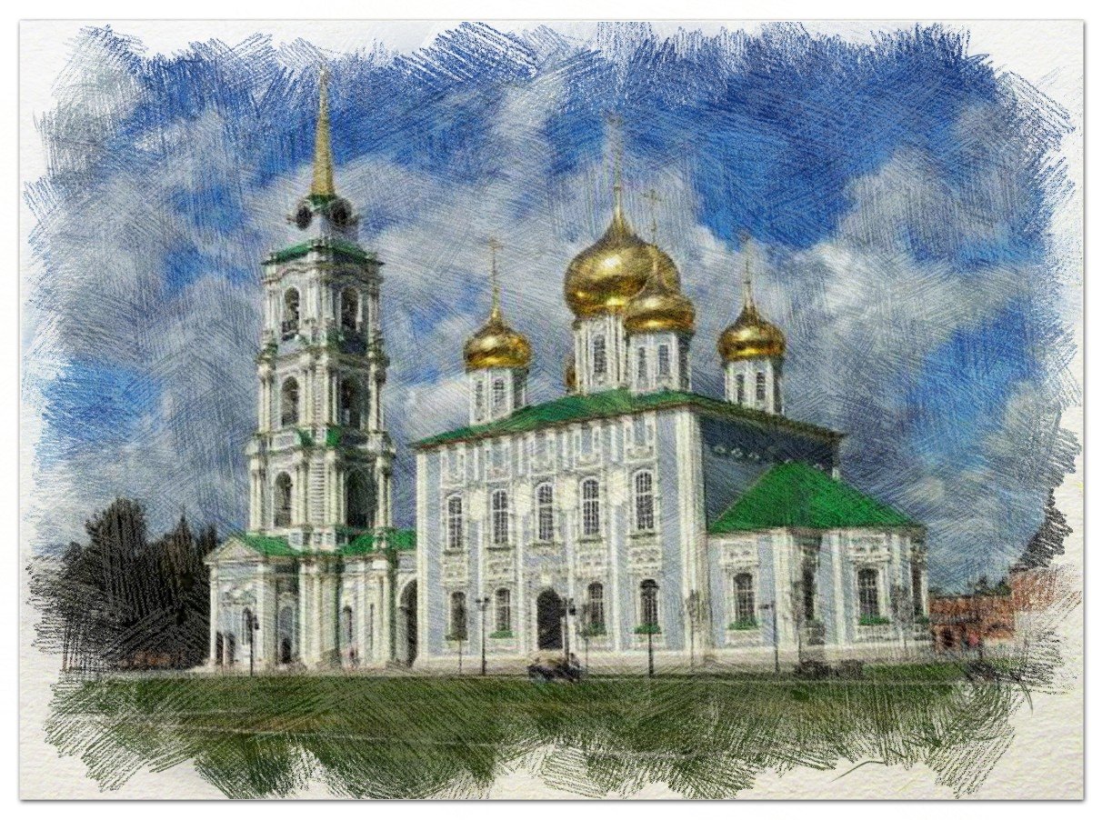 Рисунок кремль тульский кремль