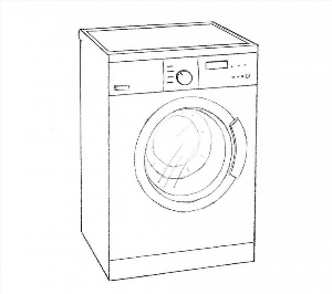 Как нарисовать стиральную машину