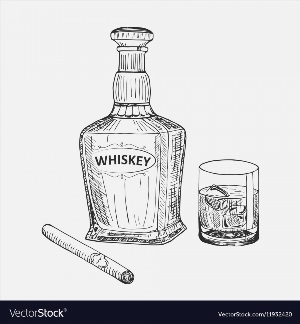 Как нарисовать бутылку водки