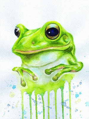 Милые рисунки жабки