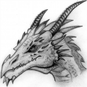 Лицо дракона рисунок