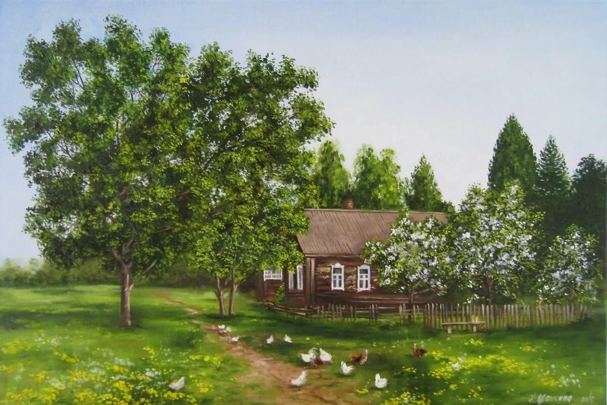 Весенняя деревенька John Sloane.