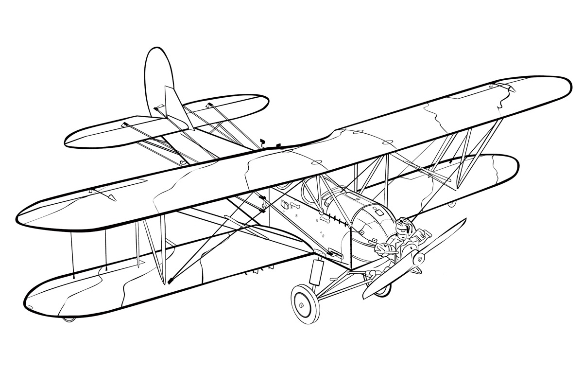 Рисунок самолета ан 2