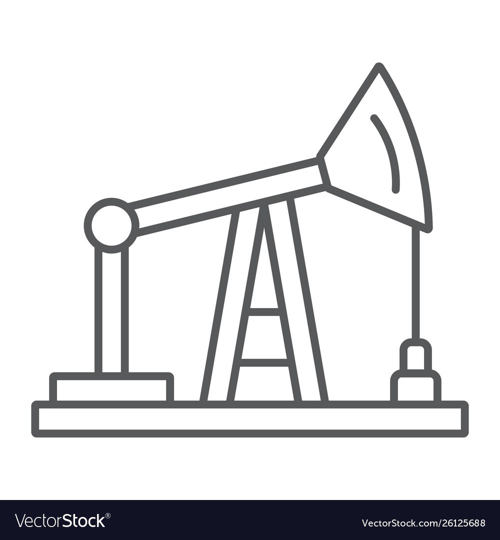 Нефтекачалка рисунок карандашом