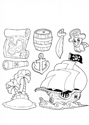 Рисунки на пиратскую тему
