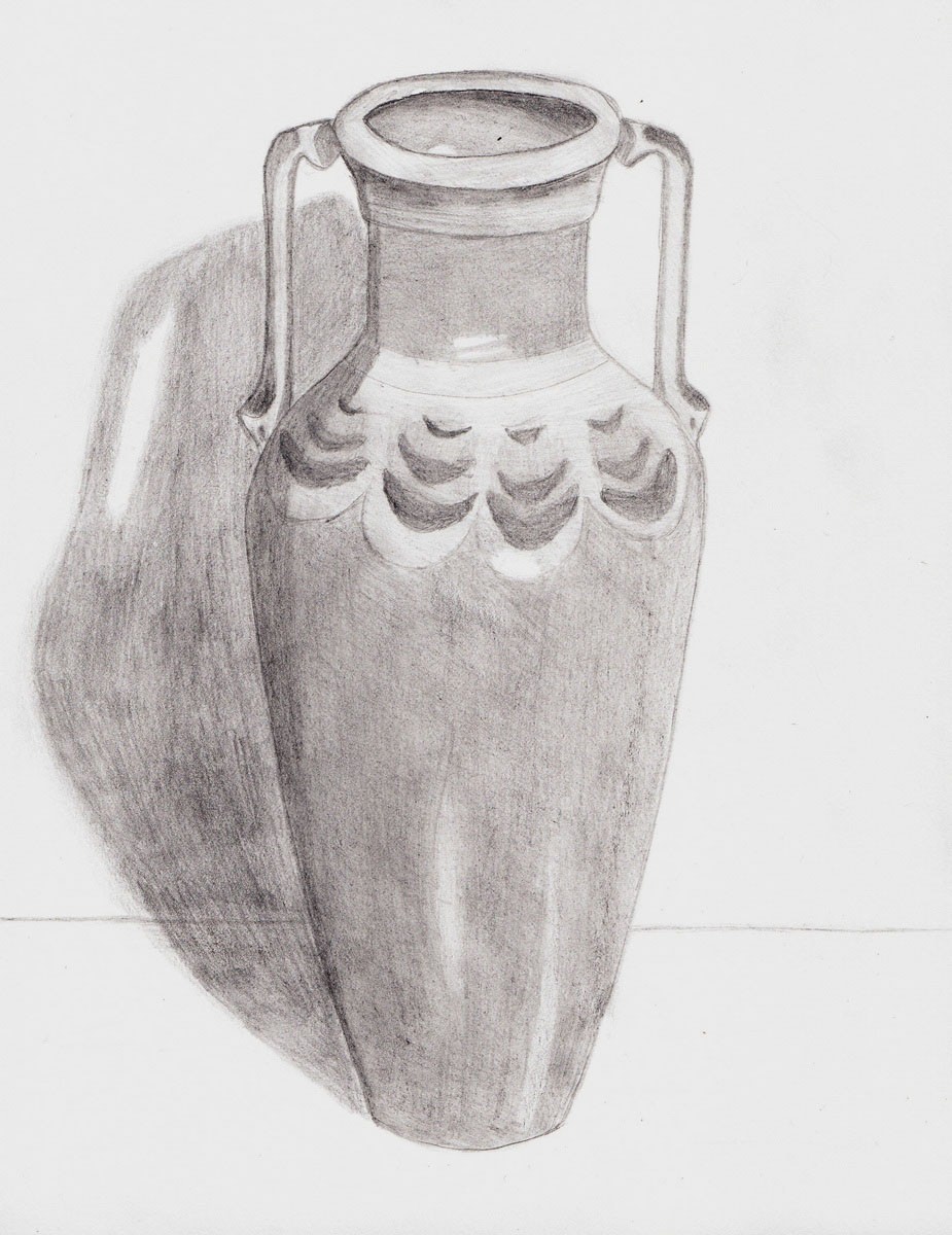Вазы поэтапно карандашом. Ваза с рисунком. Рисунок вазы. Ваза карандашом. Кувшин рисунок.