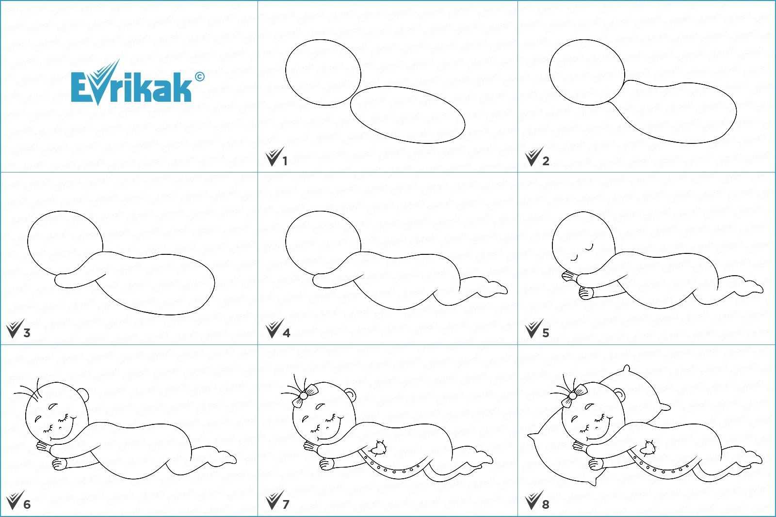 Как нарисовать ребенка поэтапно простым карандашом. Пошаговые рисунки карандашом. Рисование для детей. Пошаговое рисование для детей. Схемы рисования для малышей.
