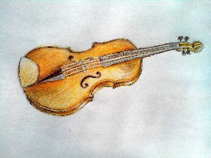 Детские рисунки скрипки