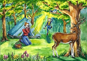 Рисунки на тему лес глазами детей