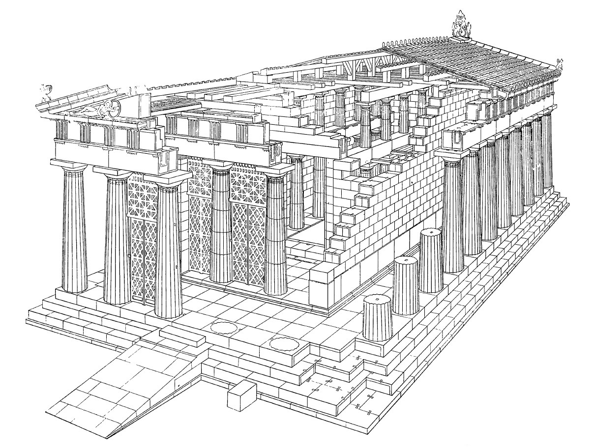 Парфенон схема здания