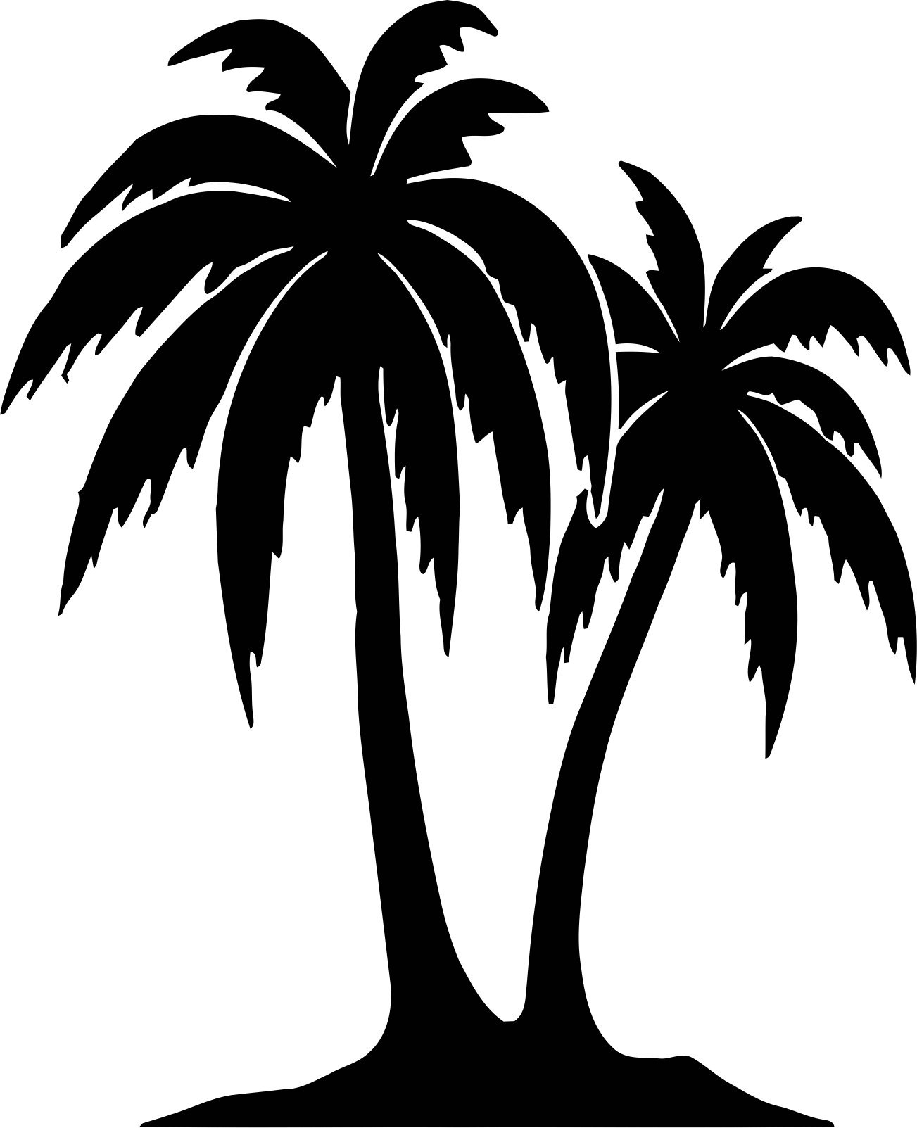 Трафарет пальма