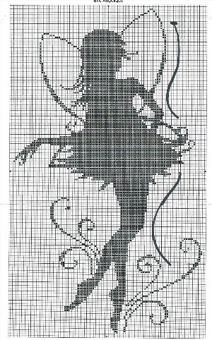 Рисунки по клеточкам балерина
