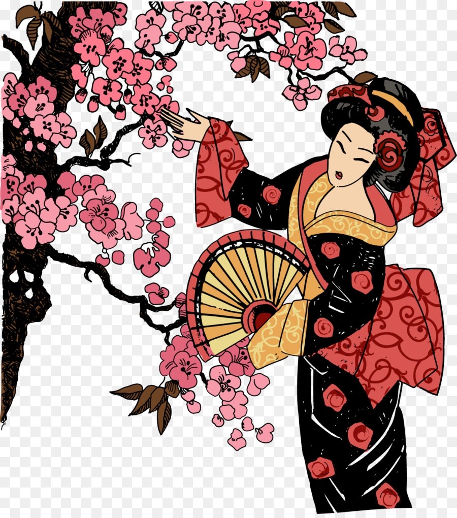 Рисунки в китайском стиле. Японская роспись гейша. Японские мотивы гейши. Японский стиль рисования. Изображения в японском стиле.
