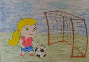 Рисунок на тему спорт глазами детей