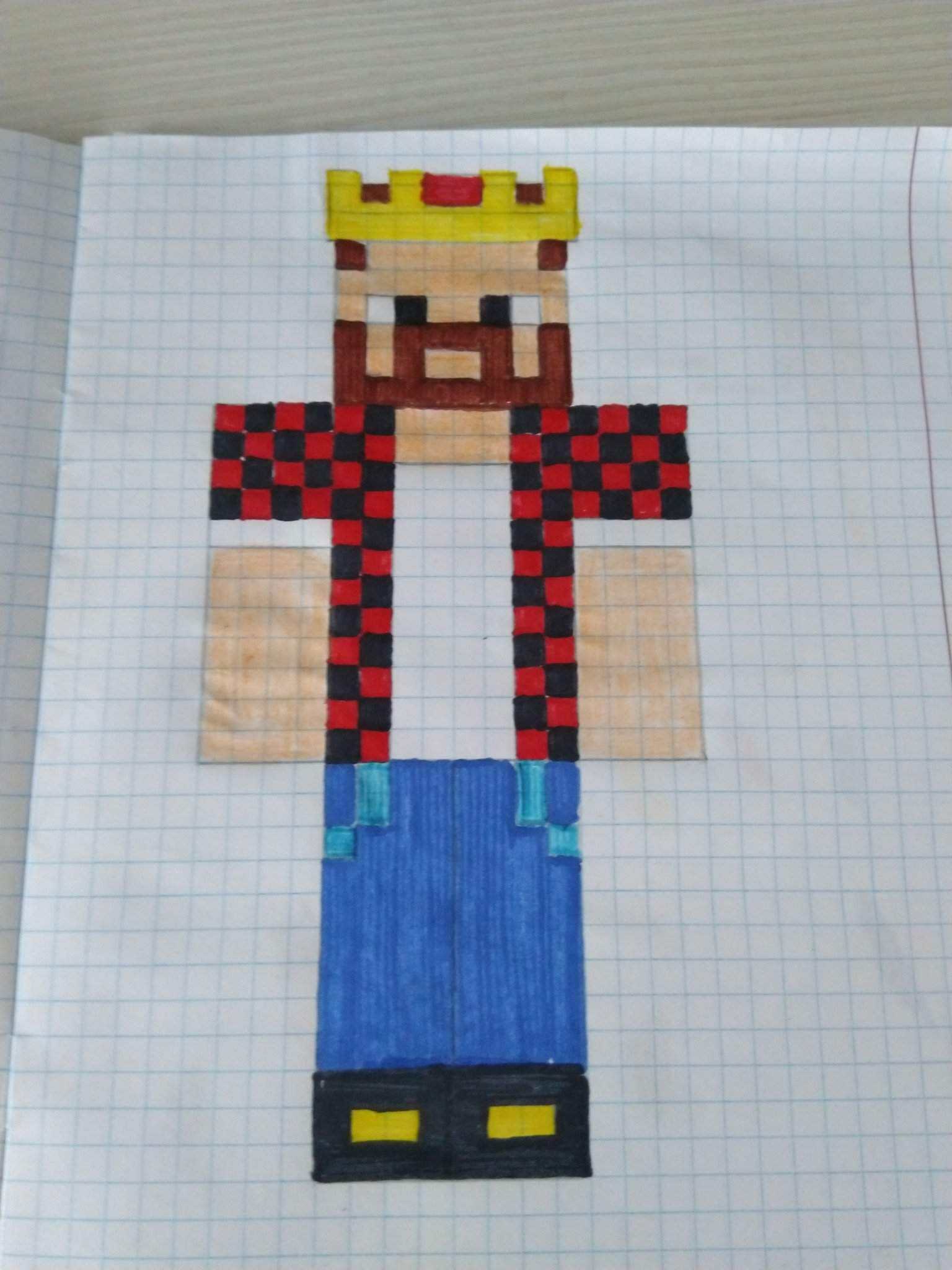 Рисовать скины в minecraft