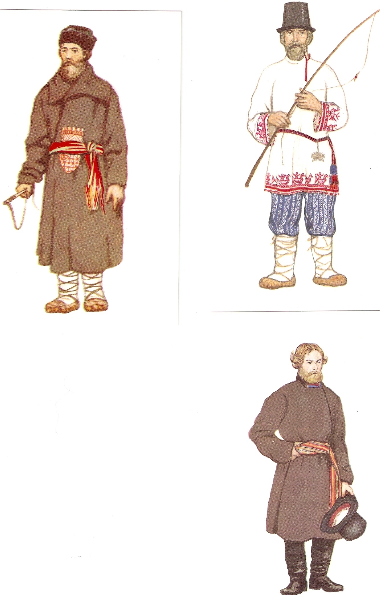 Одежда крестьян на Руси мужская в 17 веке