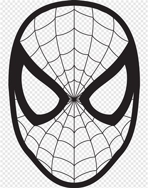 Маска человека паука рисунок