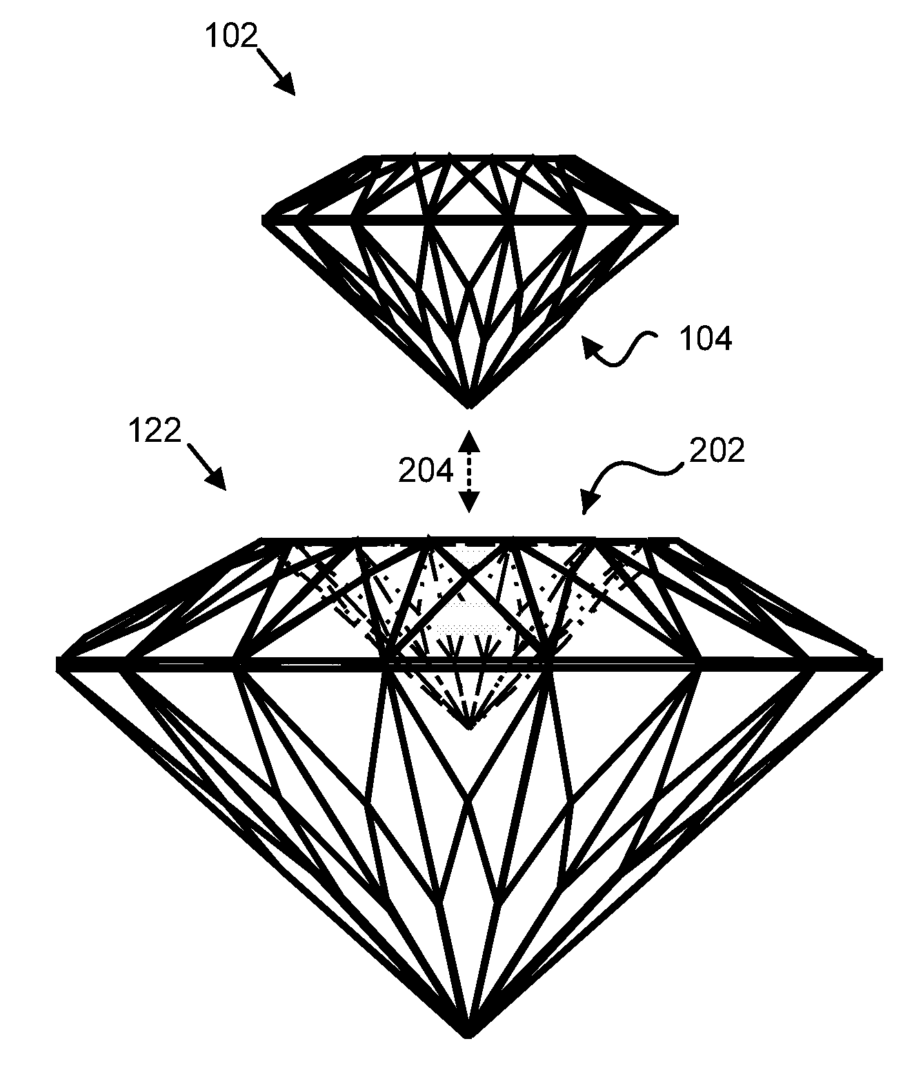 Бриллиант рисунок карандашом