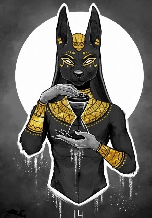 Египетский бог рисунок