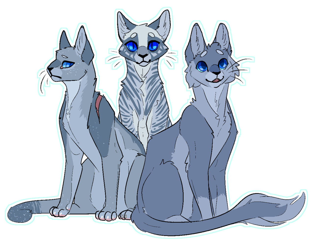 Коты Воители синяя звезда. Коты Воители синяя звезда и Лунница. Синяя звезда коты Воители арт. Коты Воители Лунница.