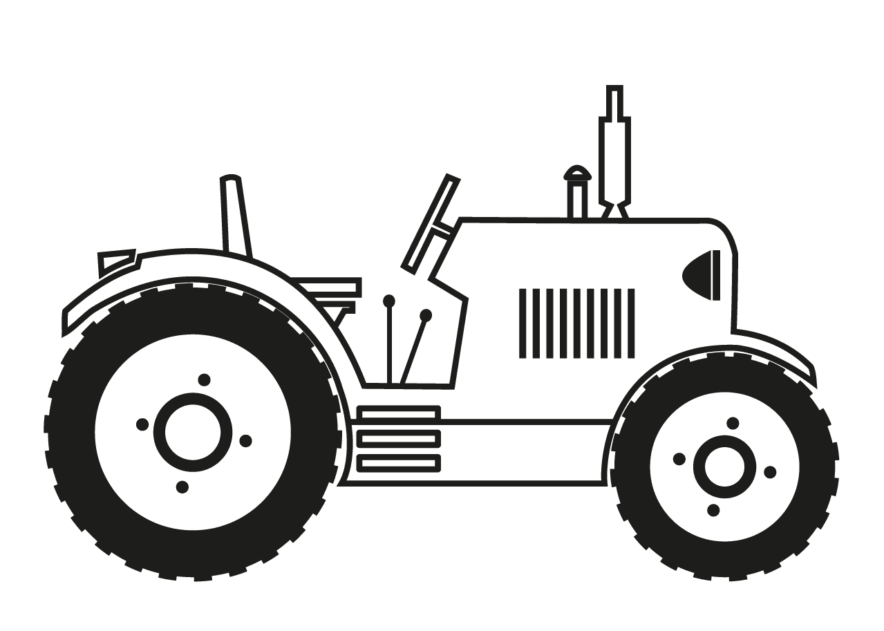 Трактор картинки для печати