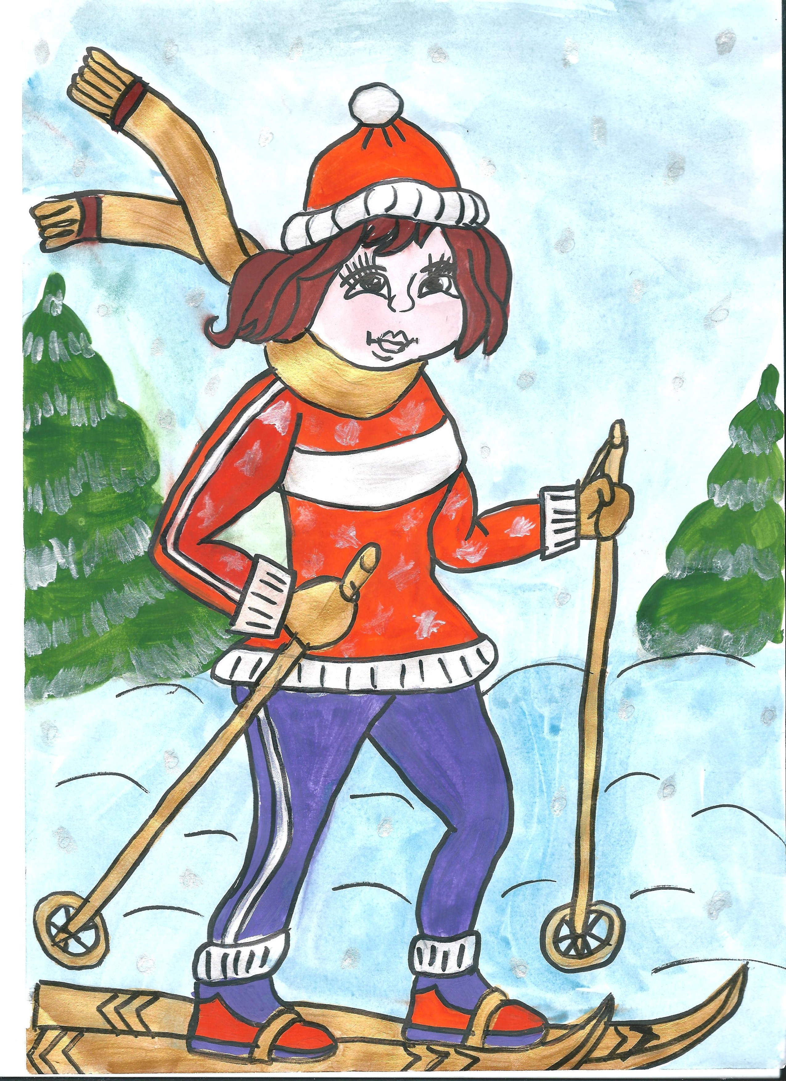 Лыжник 3 класс. Рисунок на тему лыжи. Детские рисунки лыжников. Лыжник детский рисунок. Рисунок детский на тему лыжи.