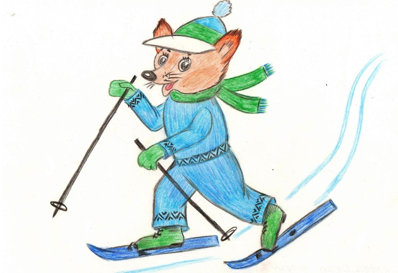 Лыжник 3 класс. Лыжник рисунок. Лыжник рисунок для детей. Рисунок на тему лыжи. Лыжник зарисовки.
