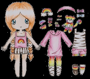 Куклы для срисовки с одеждой