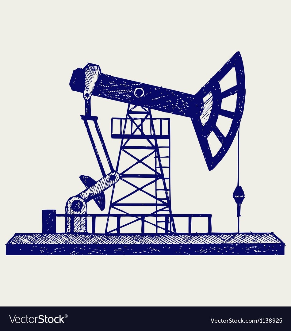 Рисунок нефтяной вышки для детей