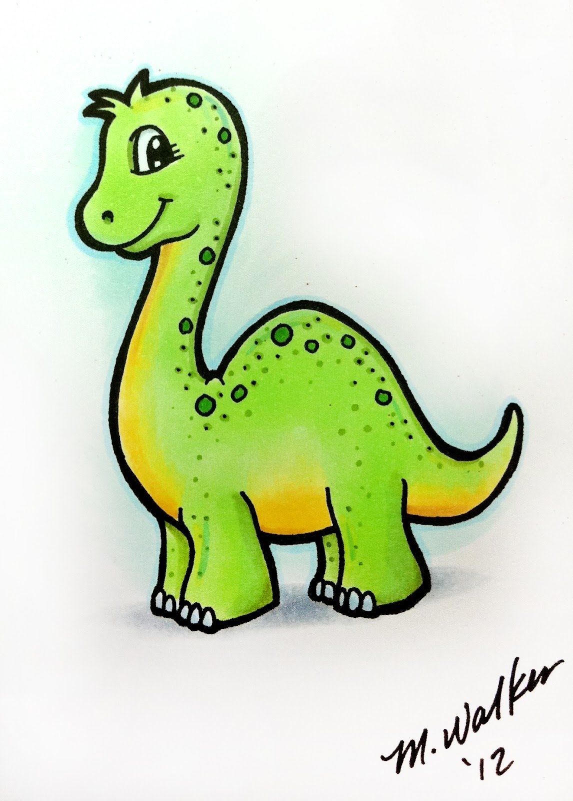 картинки динозавров для срисовки милые