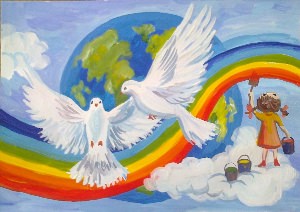 Рисунок на тему мирное небо