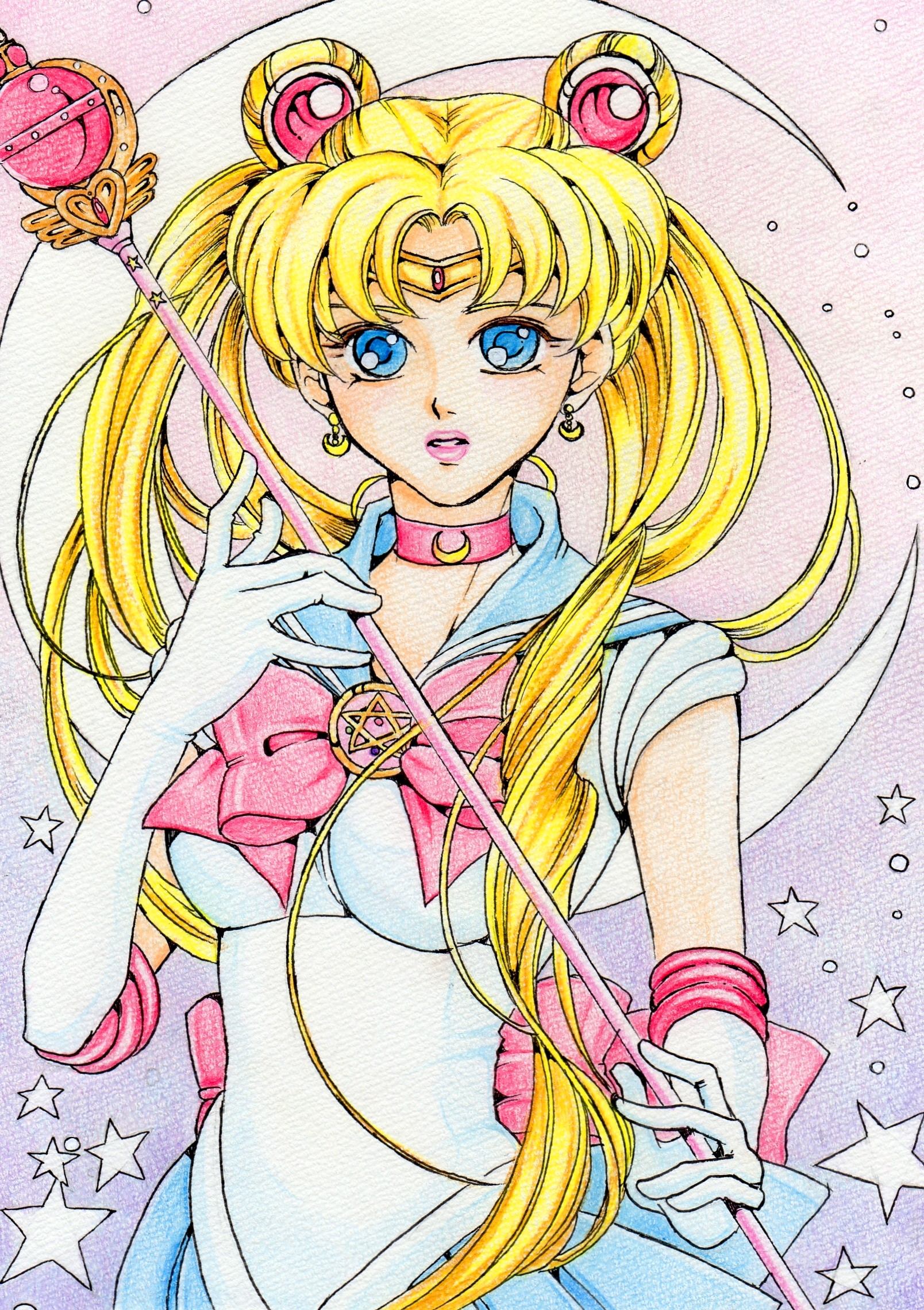 Нарисовать sailor moon