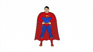 Супермен рисунок для детей