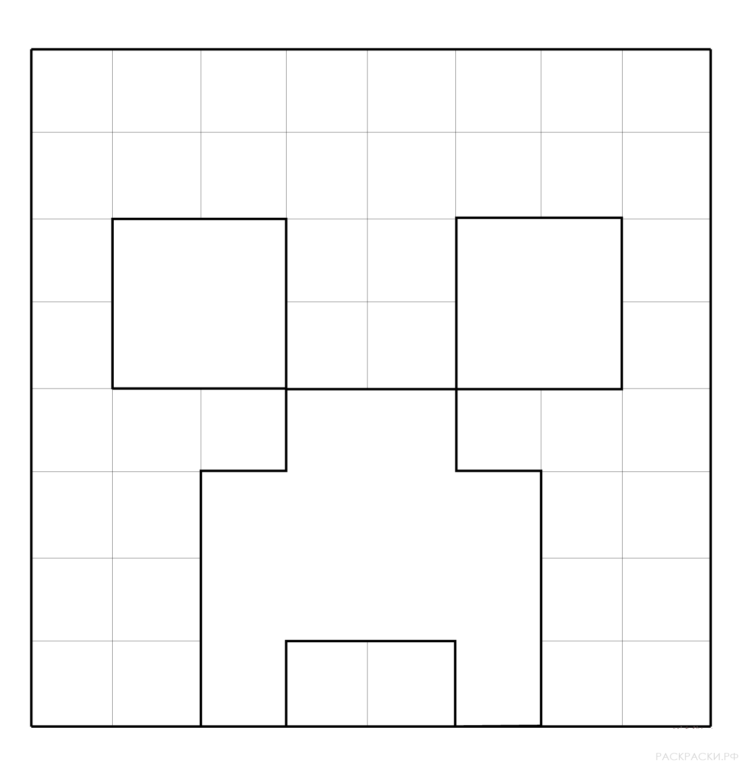 Майнкрафт квадратики картинки для печати