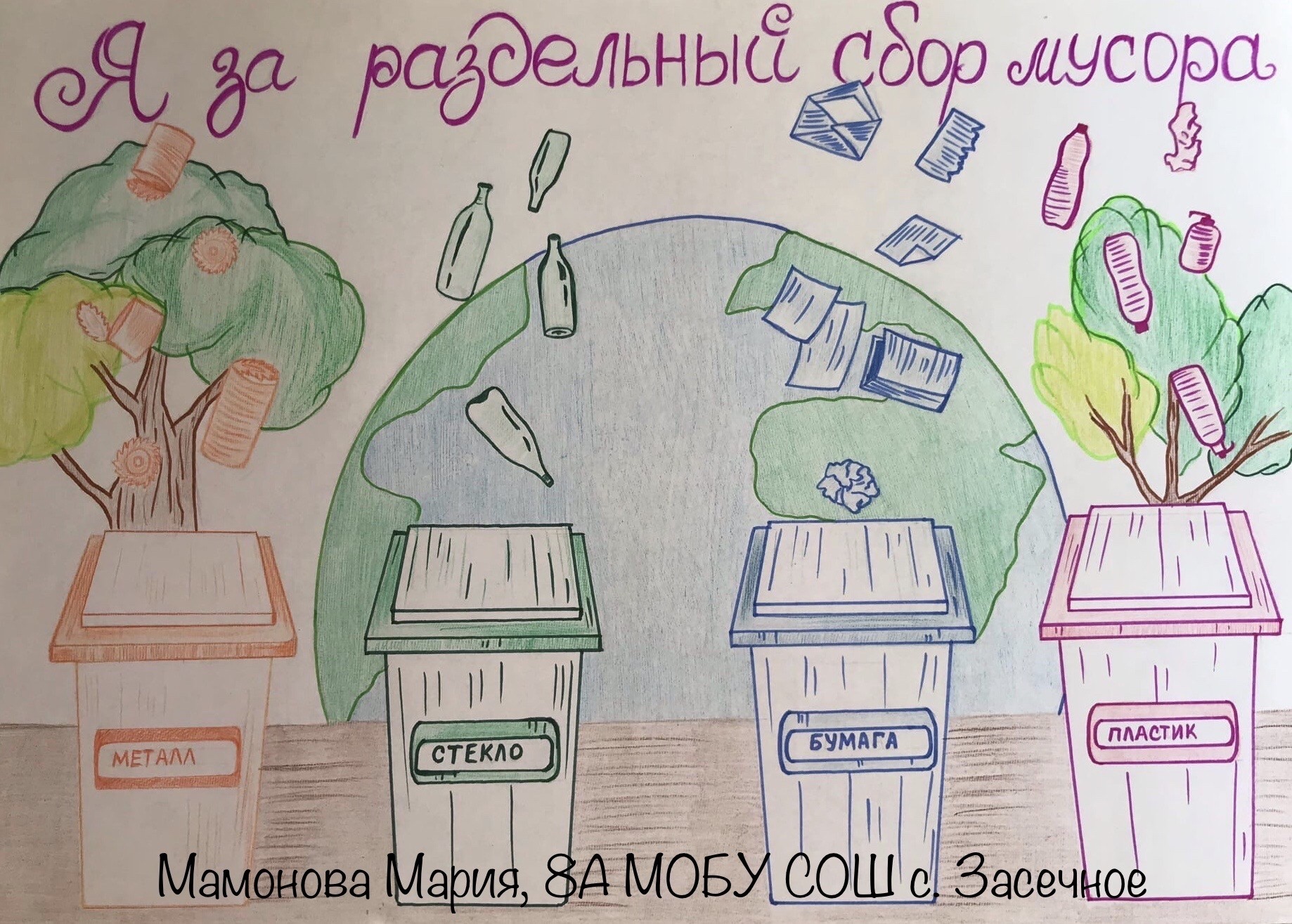 Рисунок сбор мусора