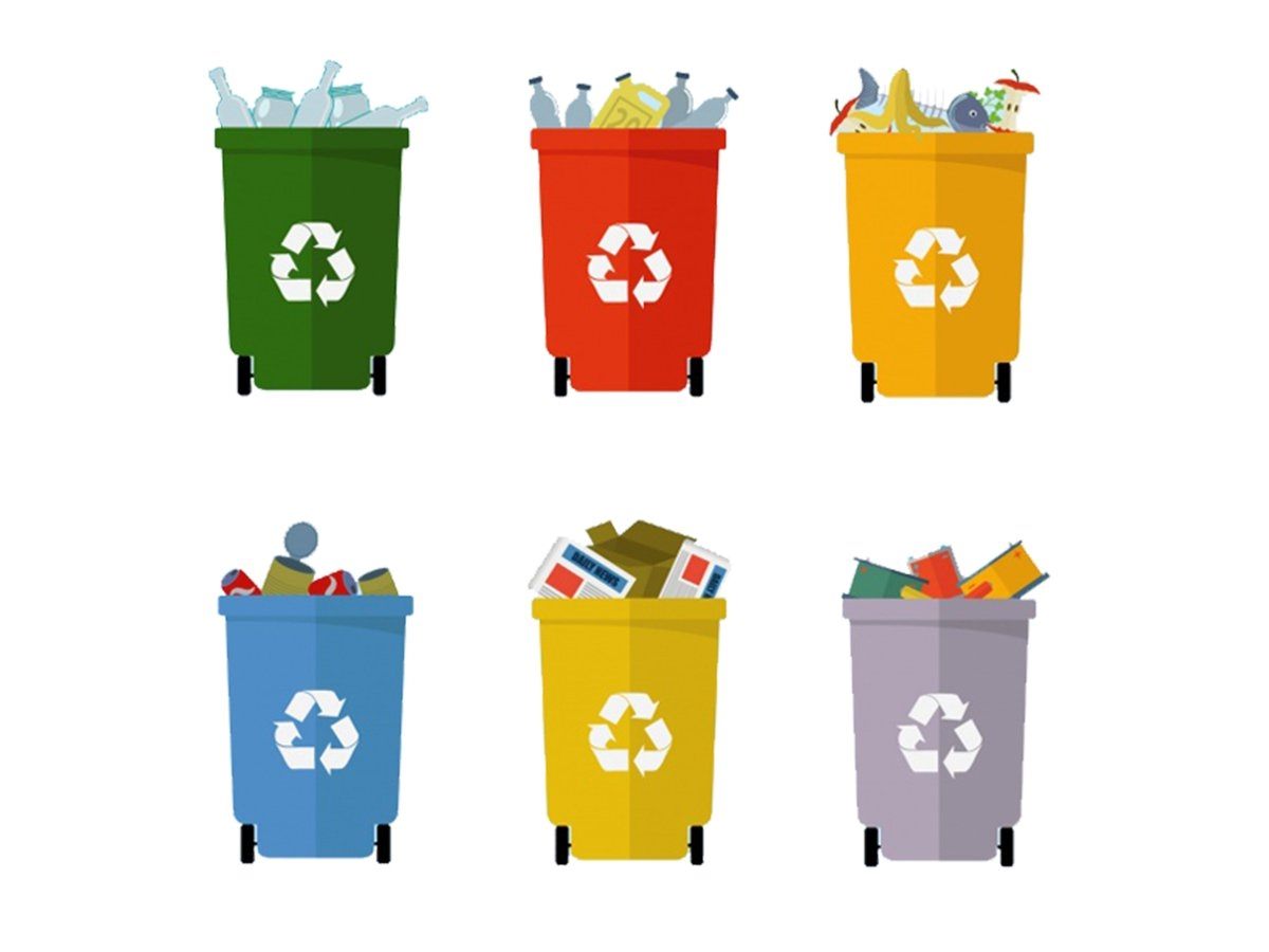 Собери мусорку. Сортировка отходов для детей.