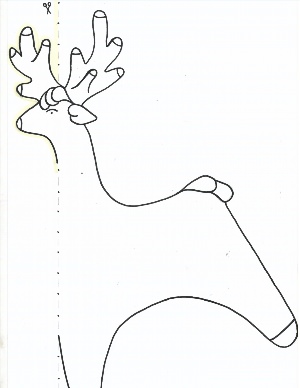 Дымковский олешек раскраска