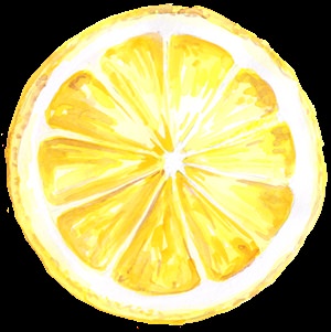 Долька лимона рисунок