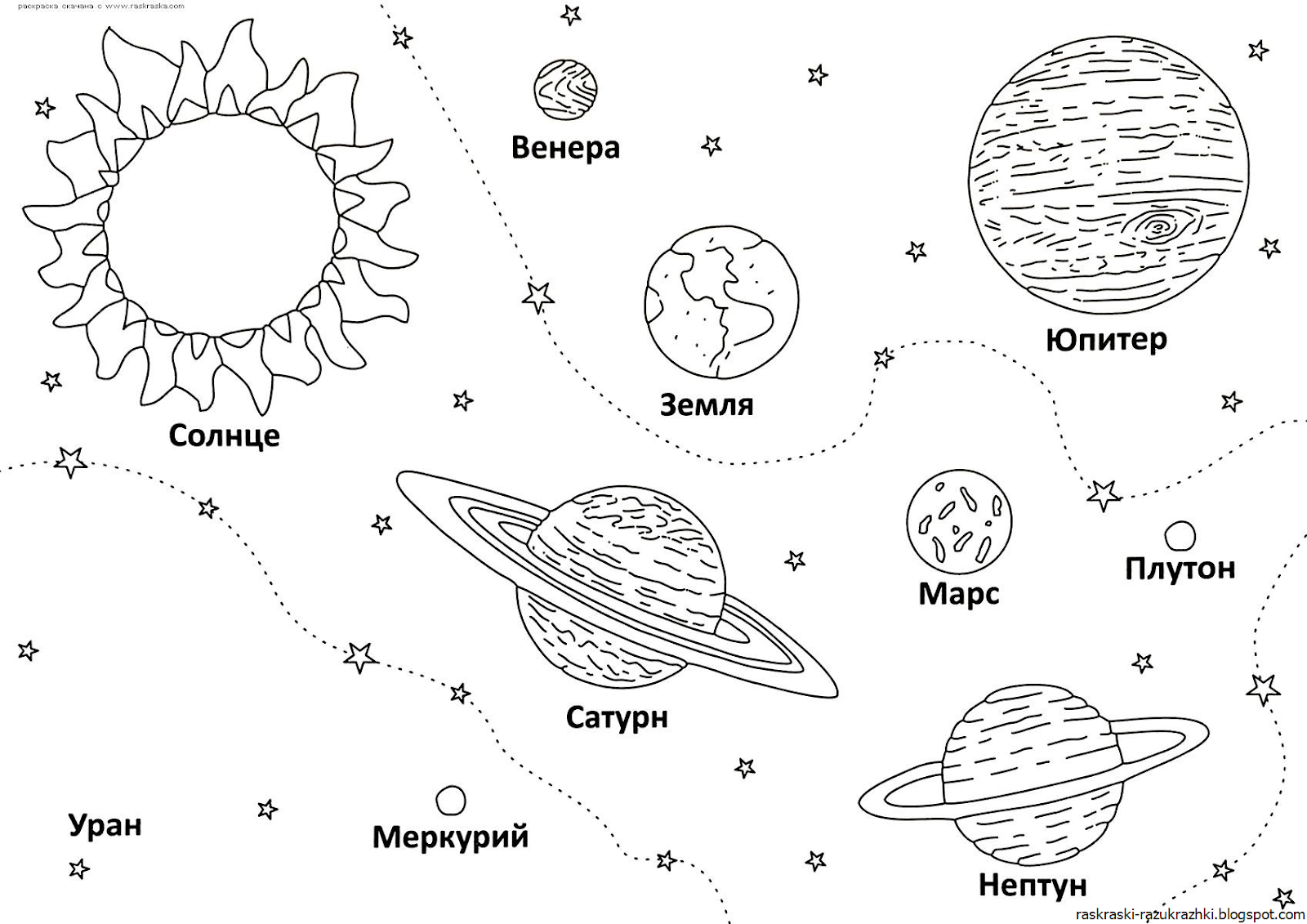 Планеты солнечной системы рисунок