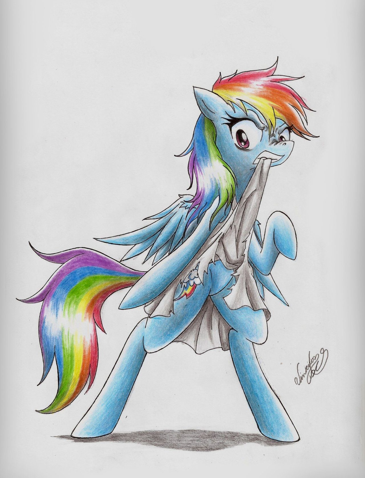 Рисовать rainbow dash